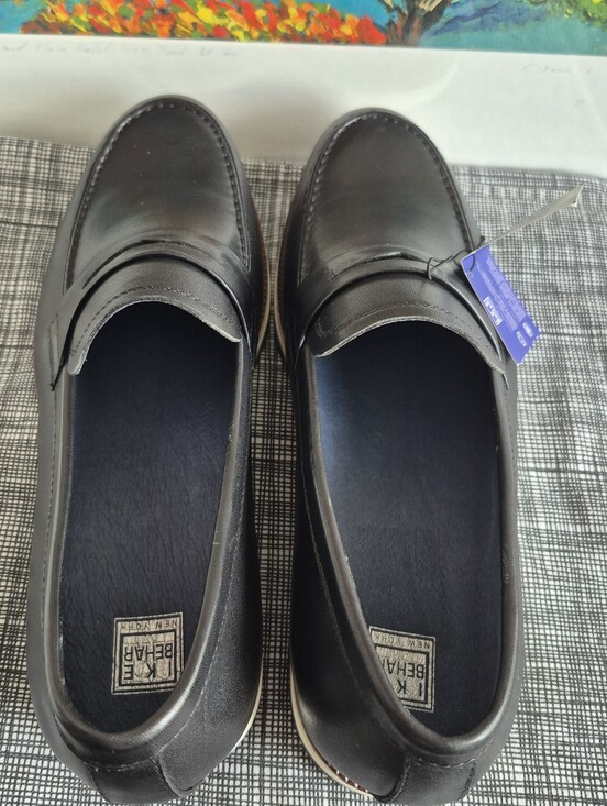 NWT★ Ike Behar Hybrid Lather Loafers 8.5 main image 11